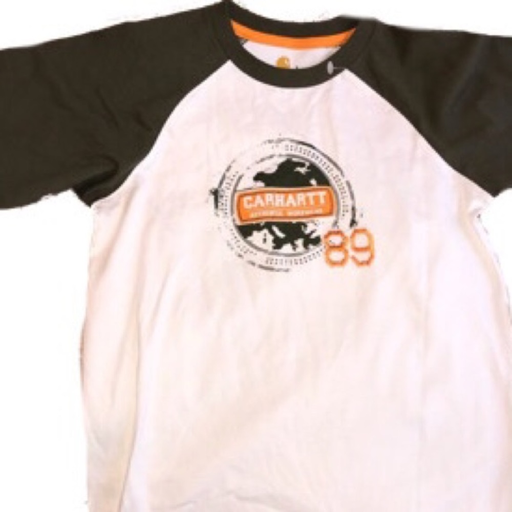 NWT. Carhartt. Youth size 7. White w green
